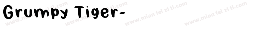 Grumpy Tiger字体转换